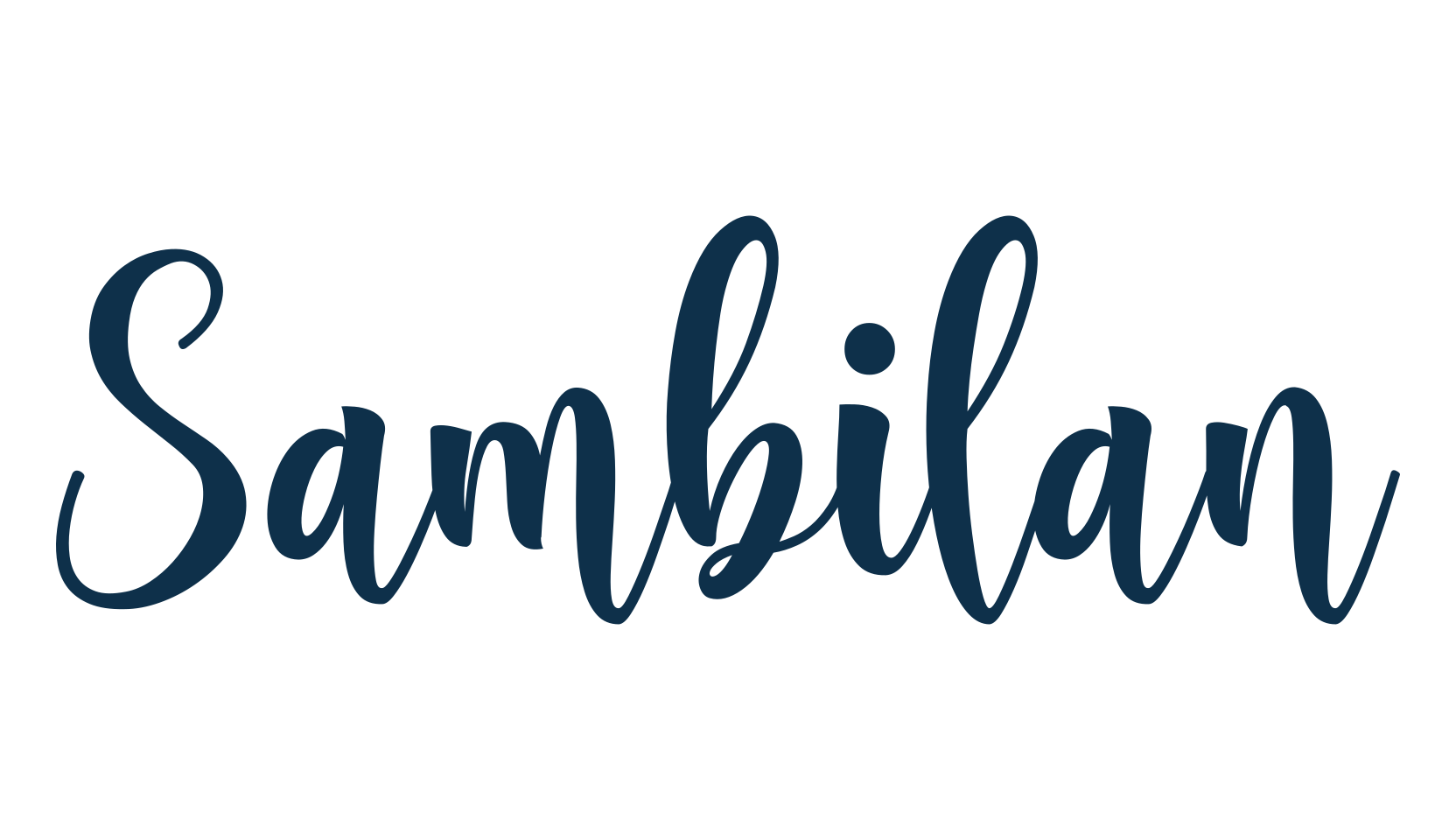 Sambilan, various font preview