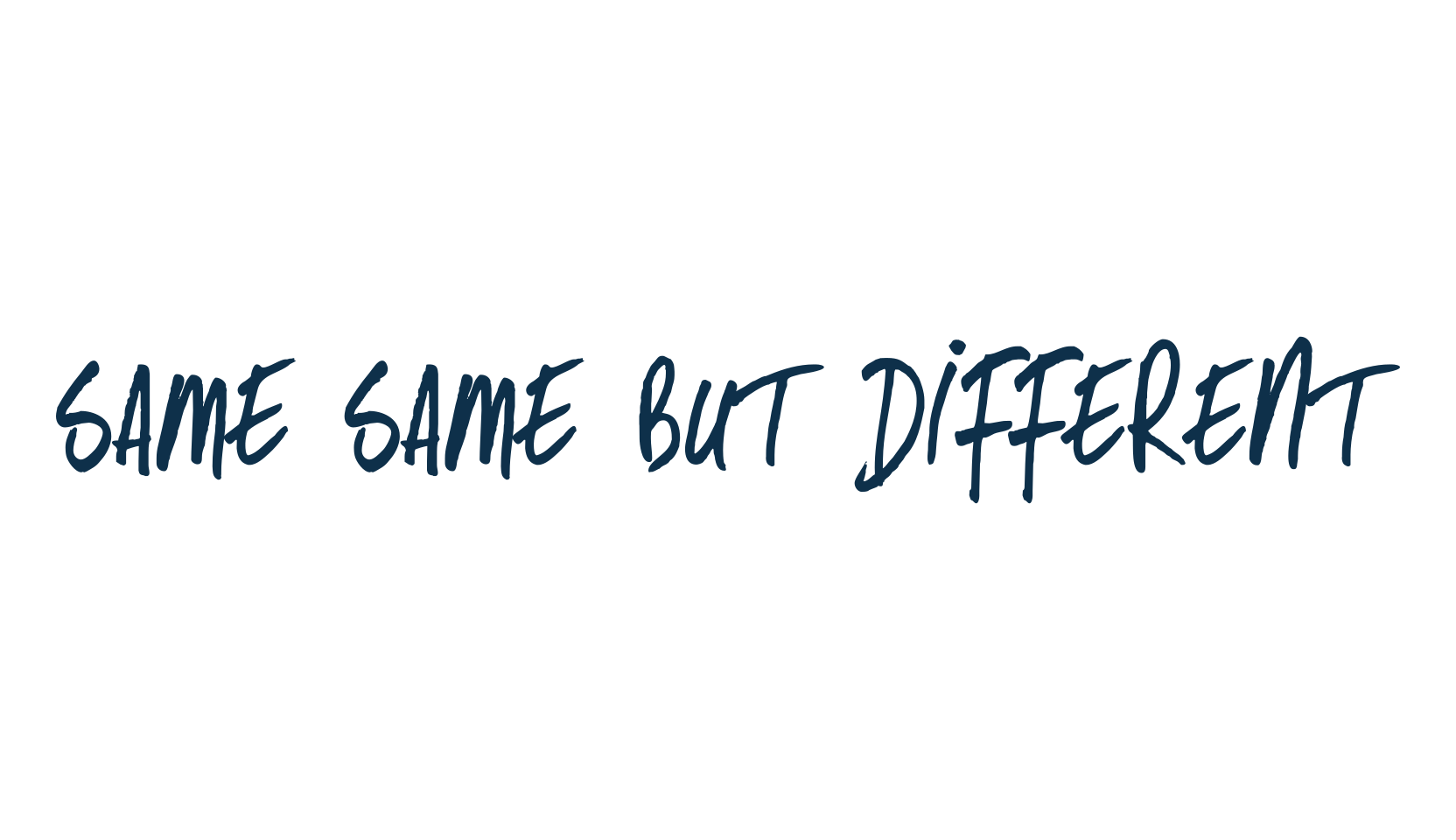 Same Same But Different, various font preview