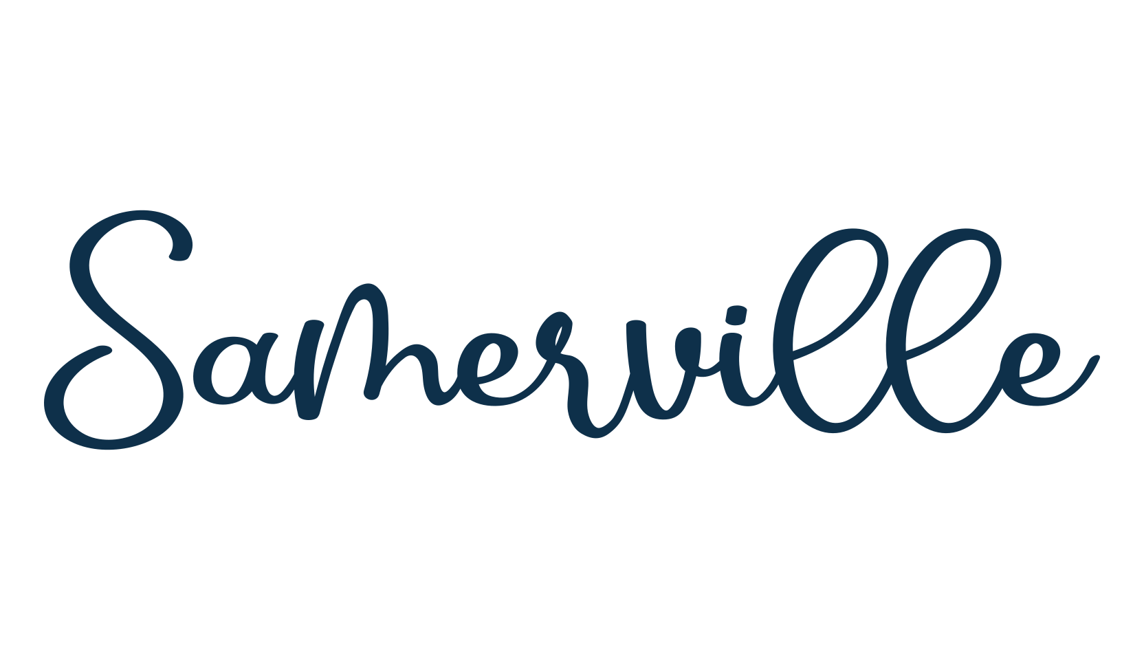 Samerville, fancy various decorative script calligraphy font preview