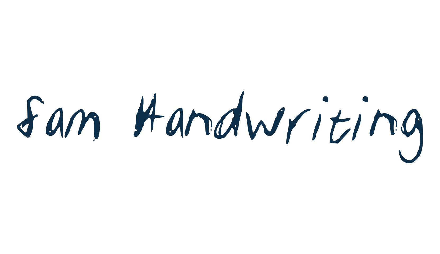 Sam Handwriting, handwriting font preview
