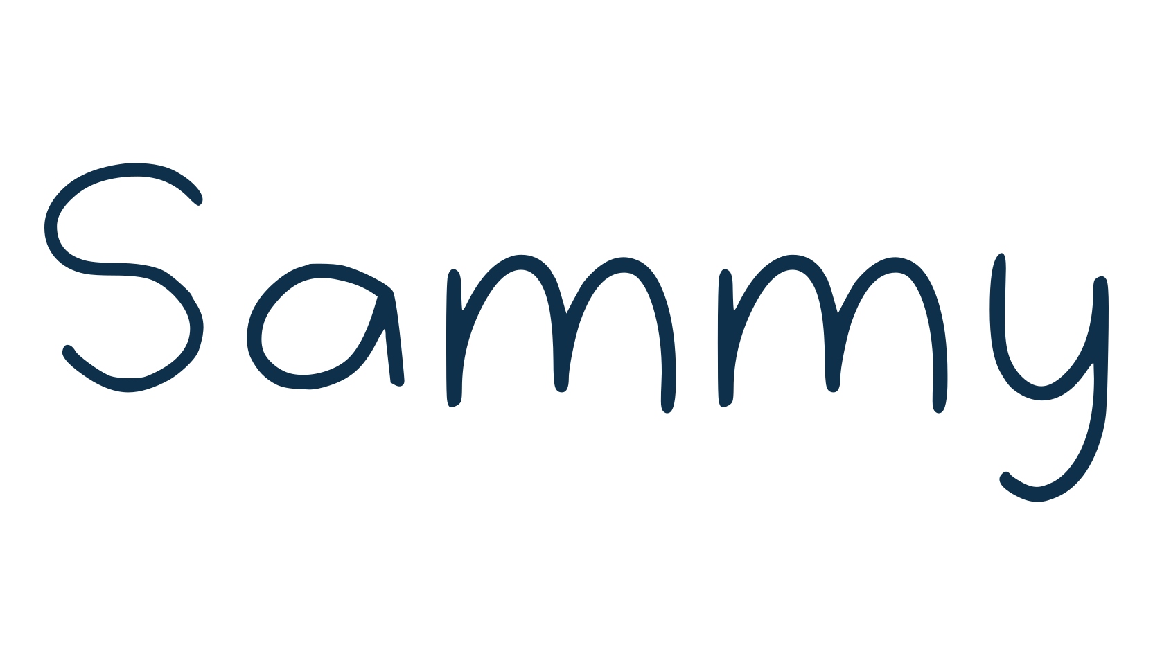 Sammy, script handwritten fancy decorative calligraphy font preview