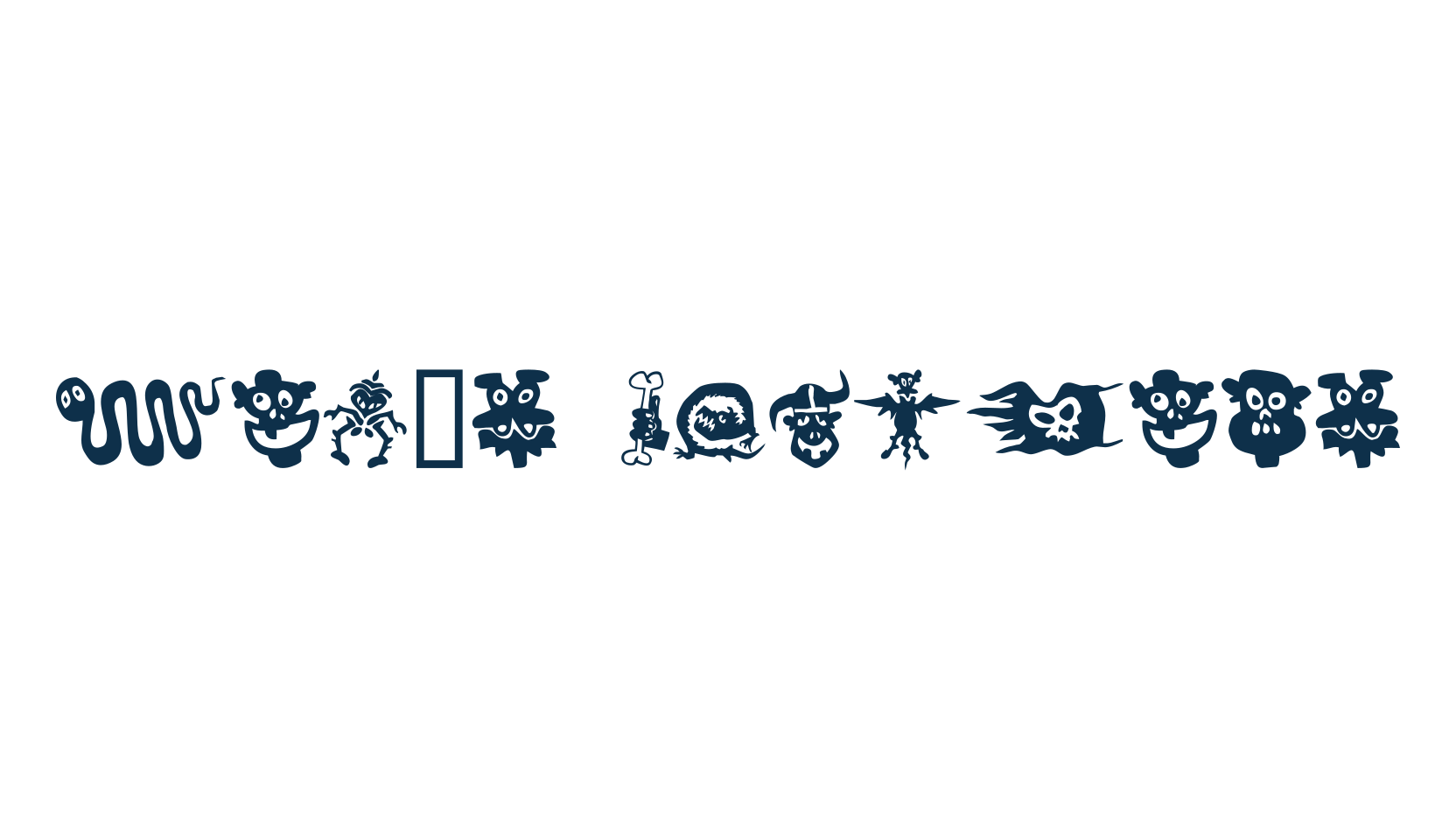 Sam's Dingbats, display market font preview
