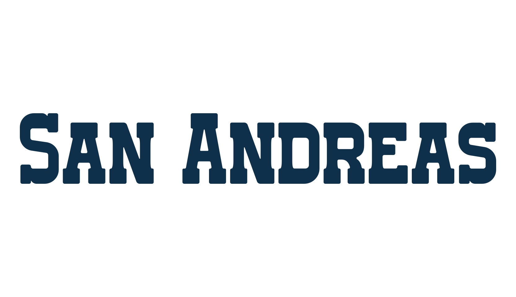 San Andreas, fancy western decorative font preview