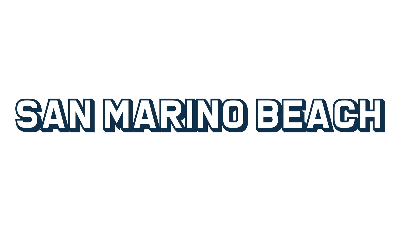 San Marino Beach, fancy various basic font preview