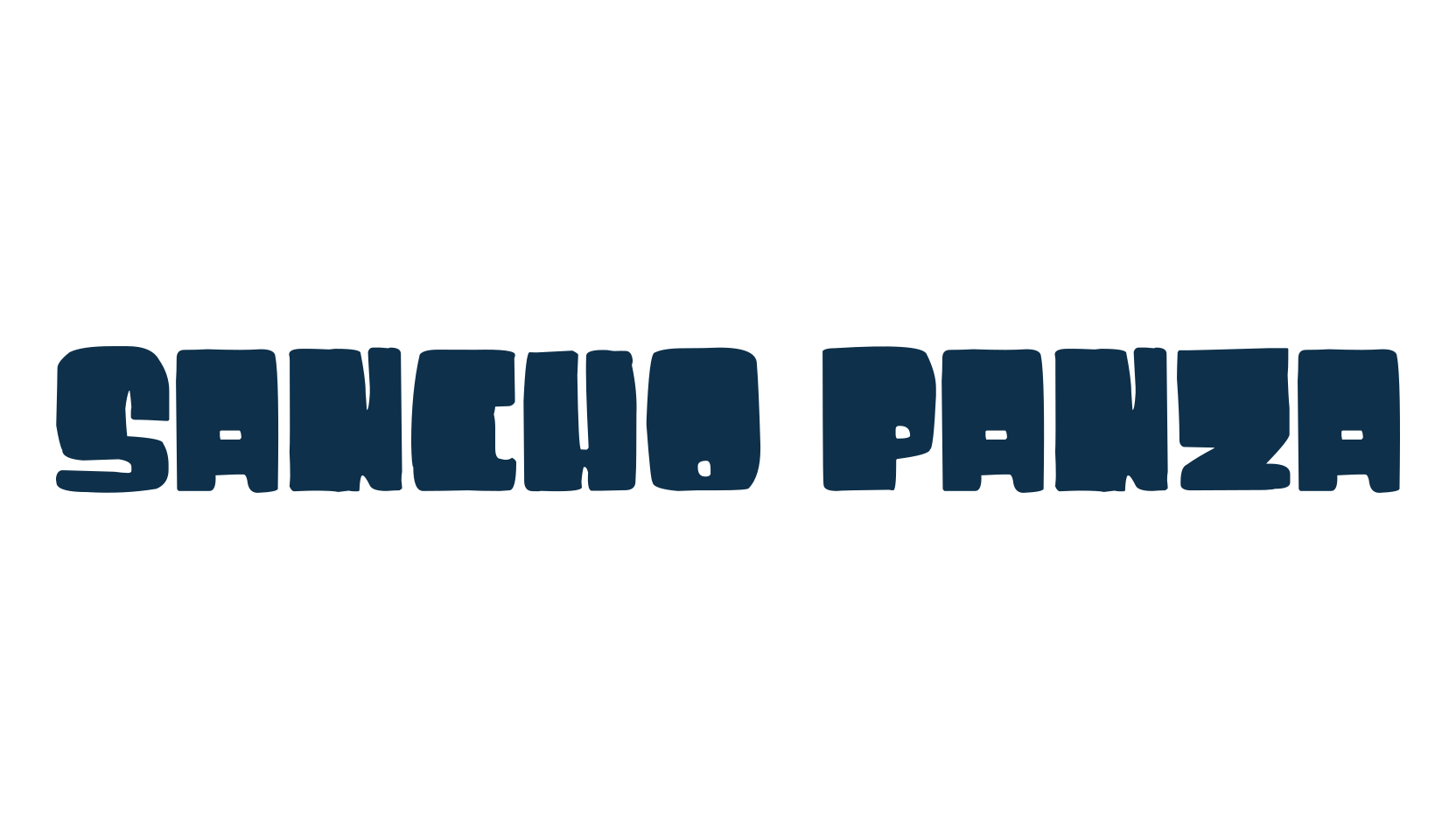 Sancho Panza, cartoon font preview