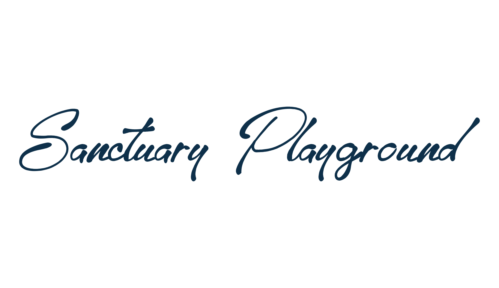 Sanctuary Playground, script handwritten fancy decorative calligraphy font preview