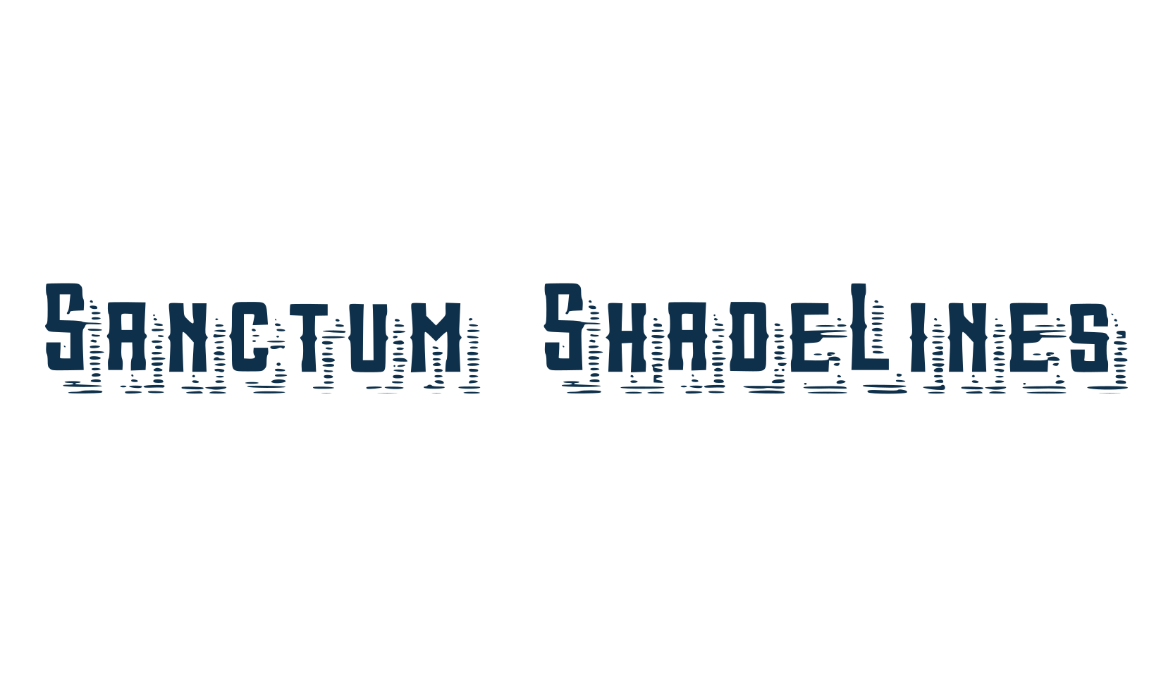 Sanctum ShadeLines, fancy various gothic font preview
