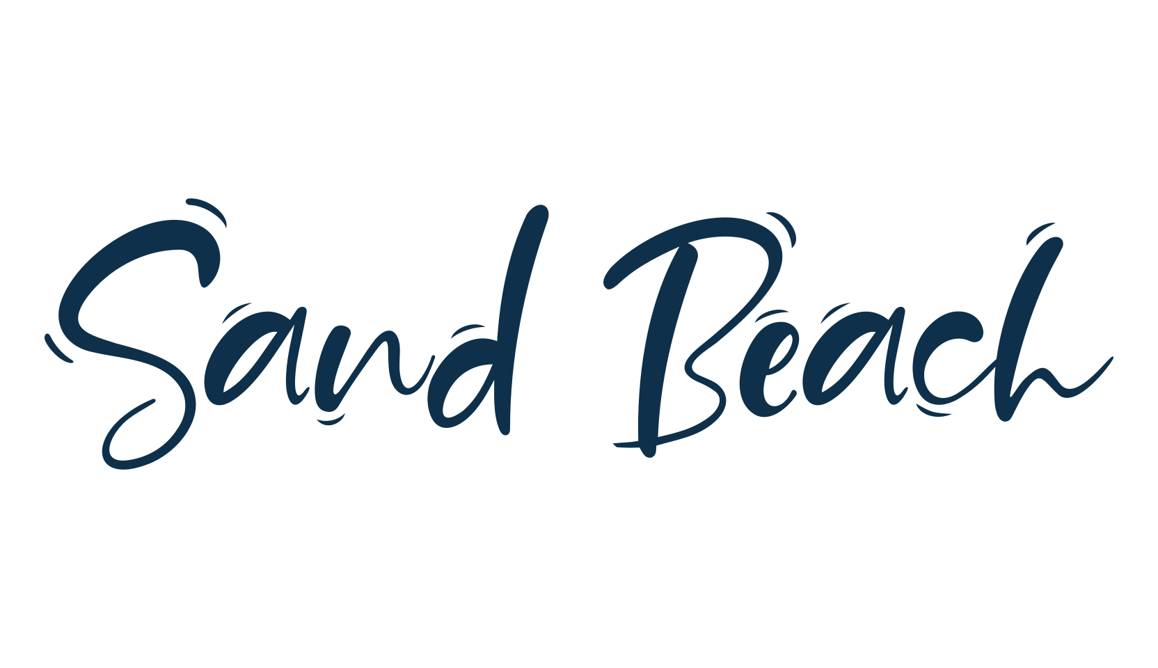 Sand Beach (sand-beach), fancy various decorative script calligraphy font preview