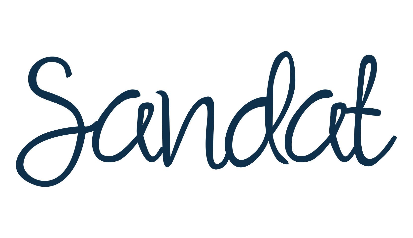 Sandat, script handwritten fancy decorative calligraphy font preview