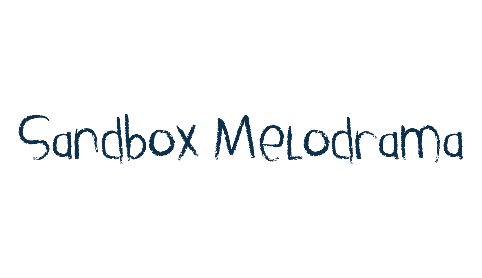 Sandbox Melodrama, script handwritten fancy decorative calligraphy font preview