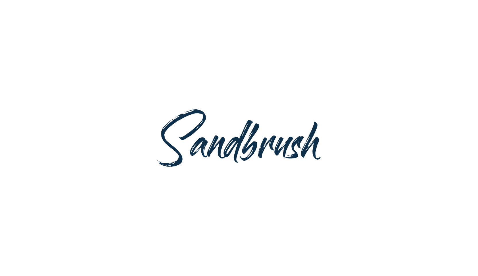 Sandbrush, brush font preview