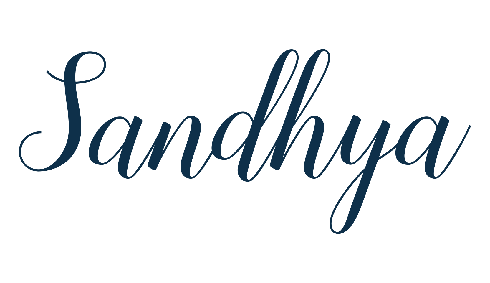 Sandhya, calligraphy font preview