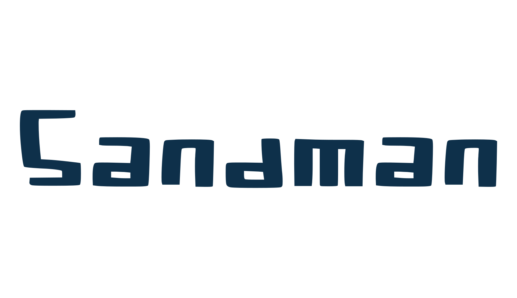 Sandman, fancy various decorative font preview