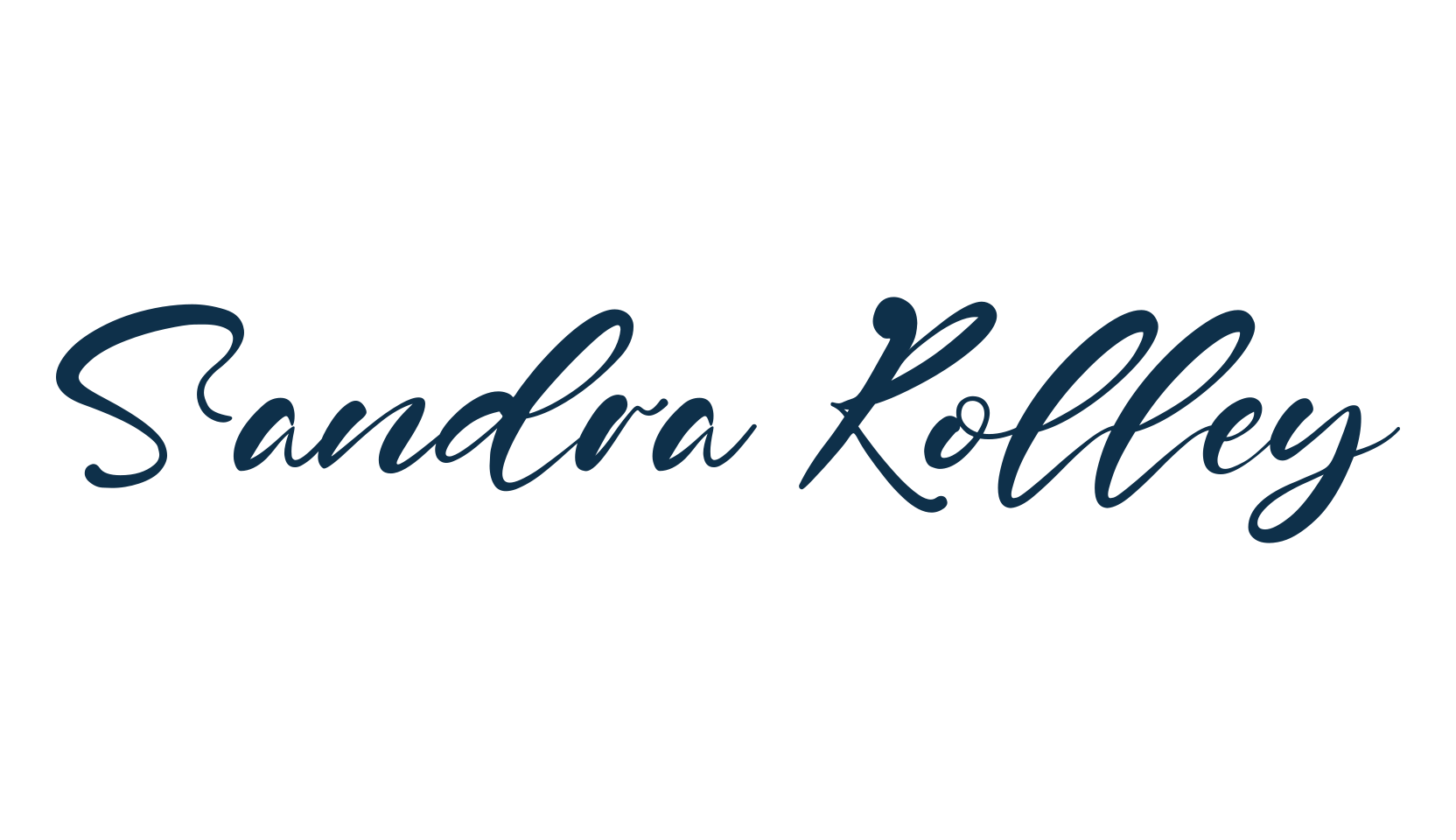 Sandra Rolley, calligraphy font preview