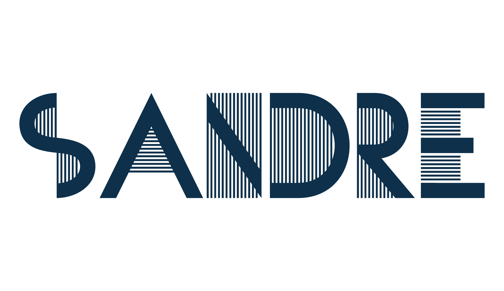 Sandre, retro font preview