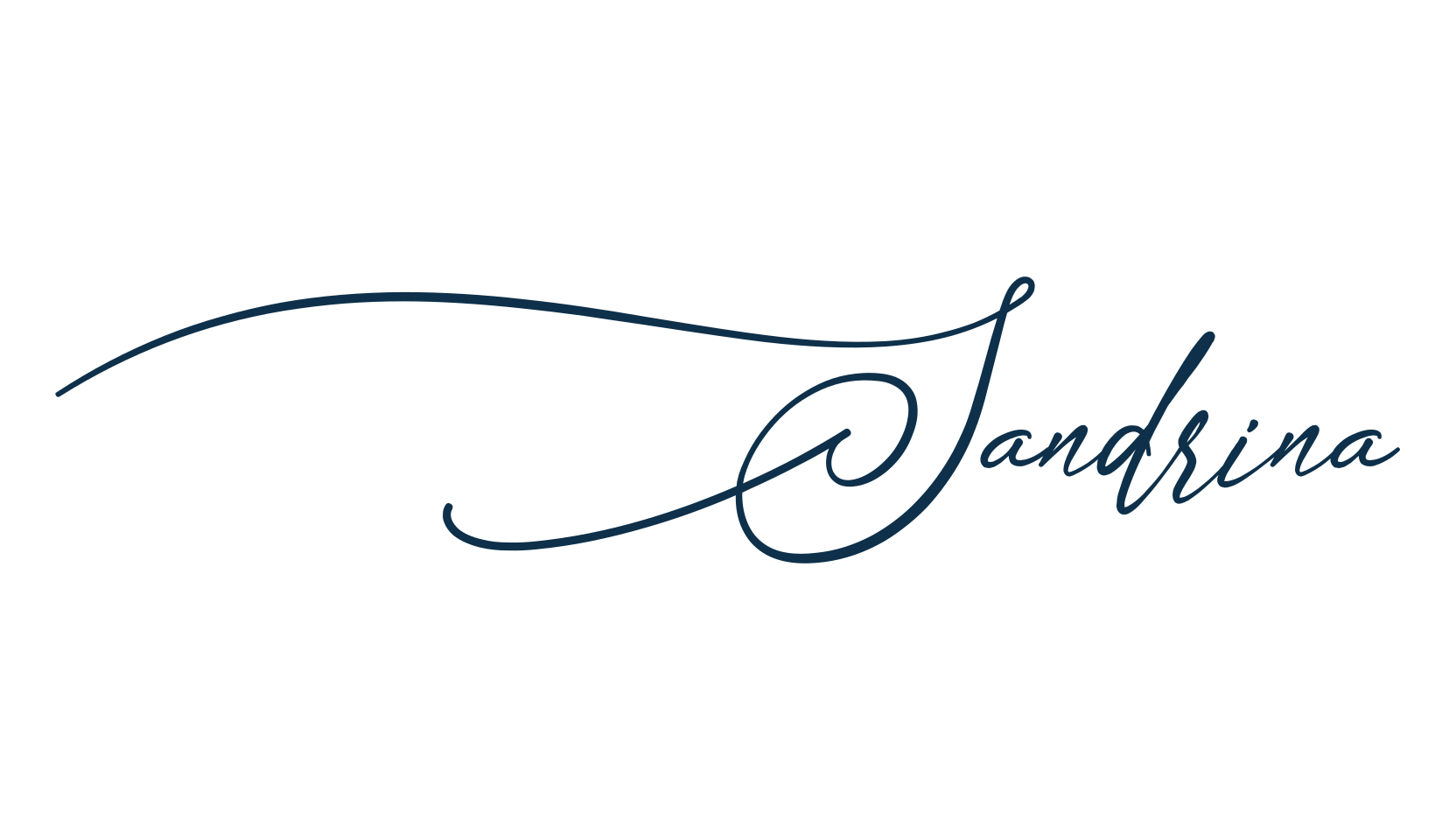 Sandrina, script calligraphy fancy decorative font preview