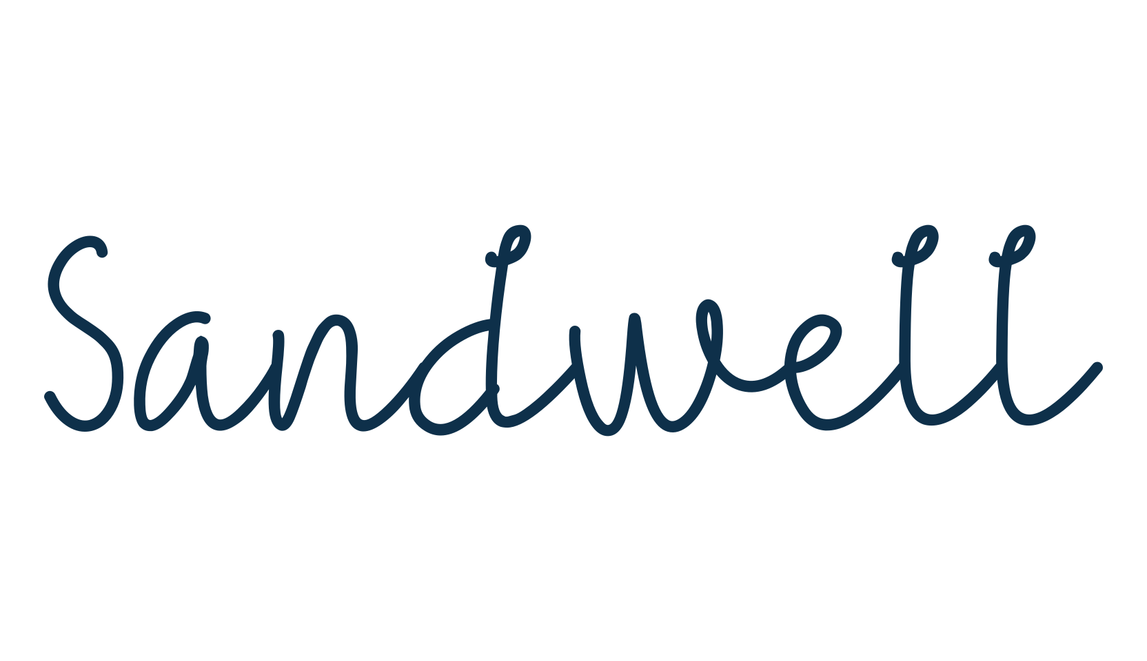Sandwell, handwriting font preview