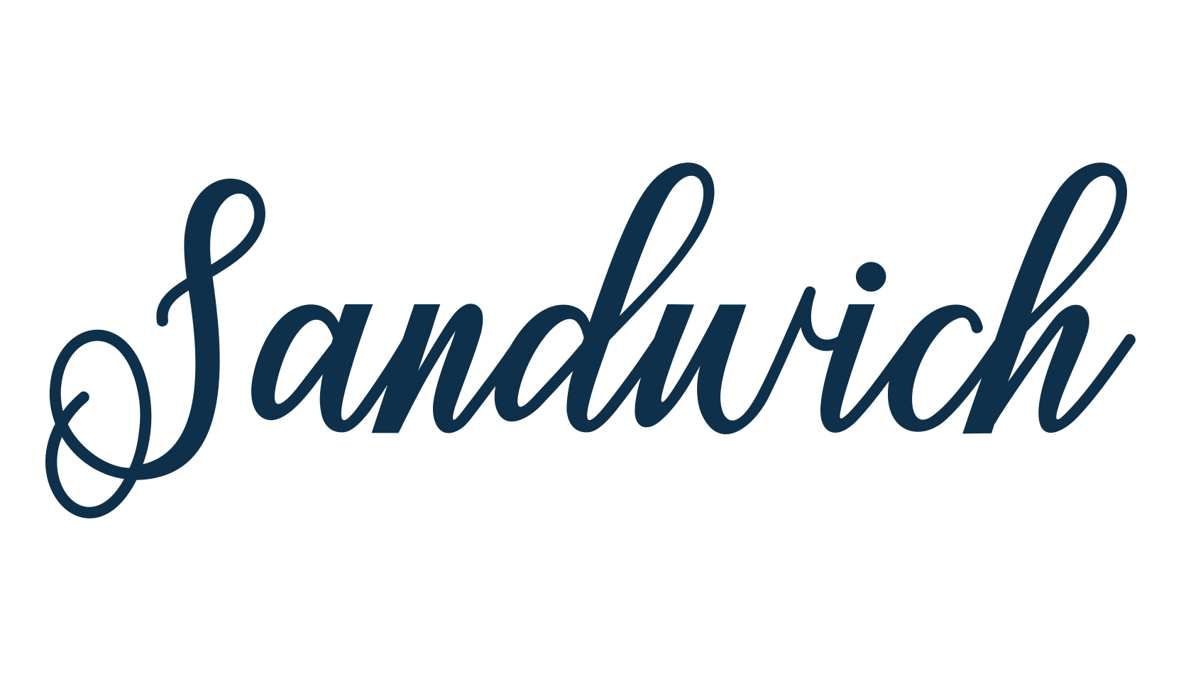 Sandwich (sandwich-2), script calligraphy fancy decorative font preview