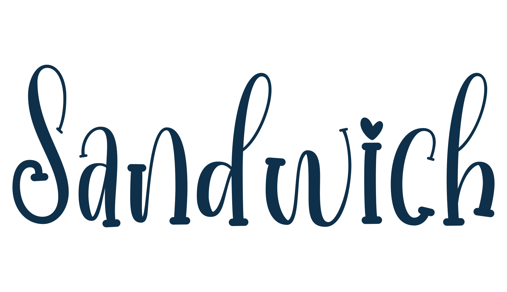 Sandwich (sandwich-4), display market font preview