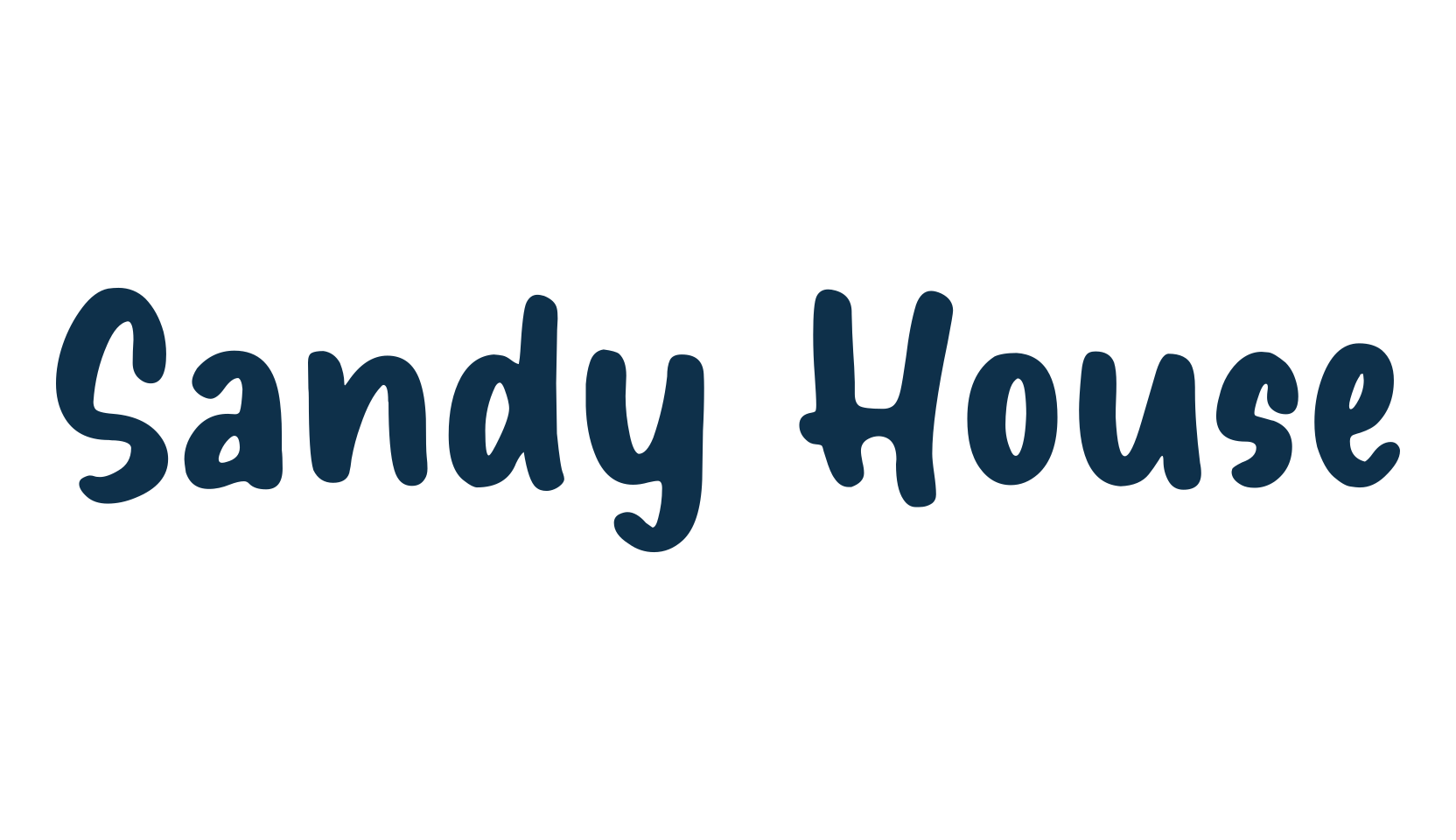 Sandy House, handwriting font preview