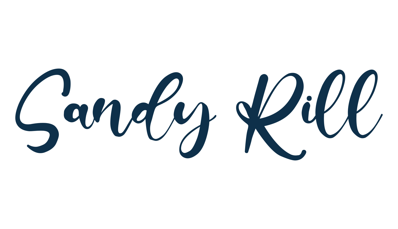 Sandy Rill, display market font preview