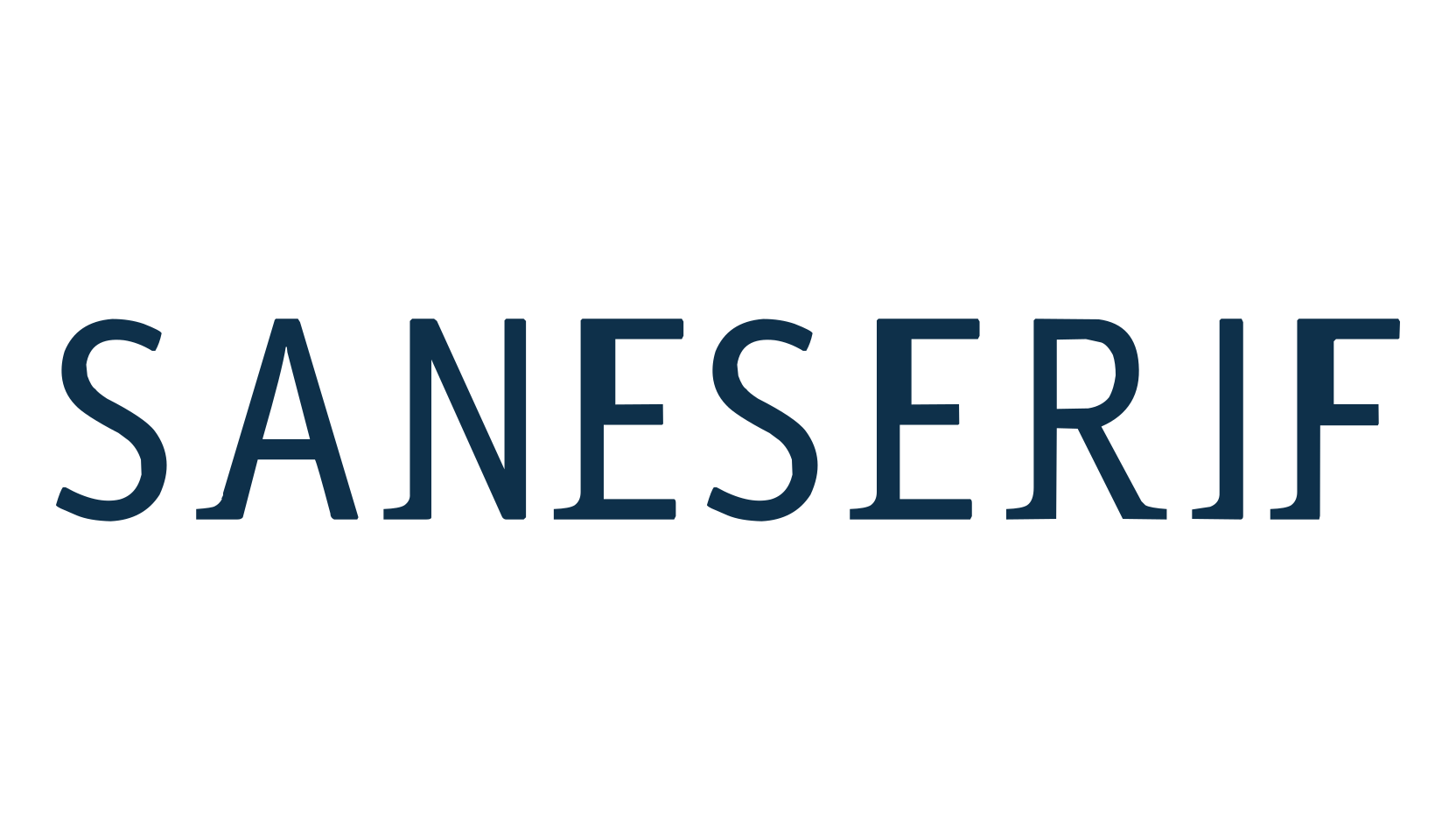 Saneserif, fancy various decorative font preview