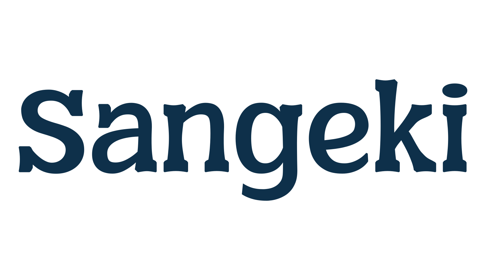 Sangeki, fancy various decorative font preview