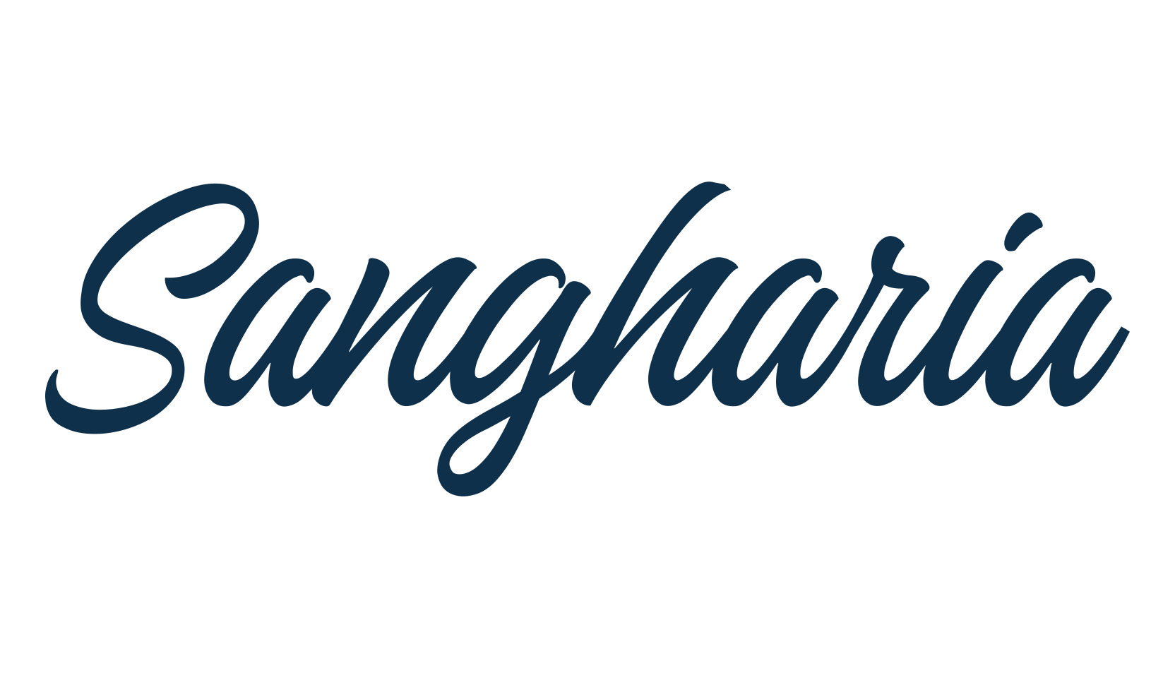 Sangharia, script calligraphy fancy decorative font preview