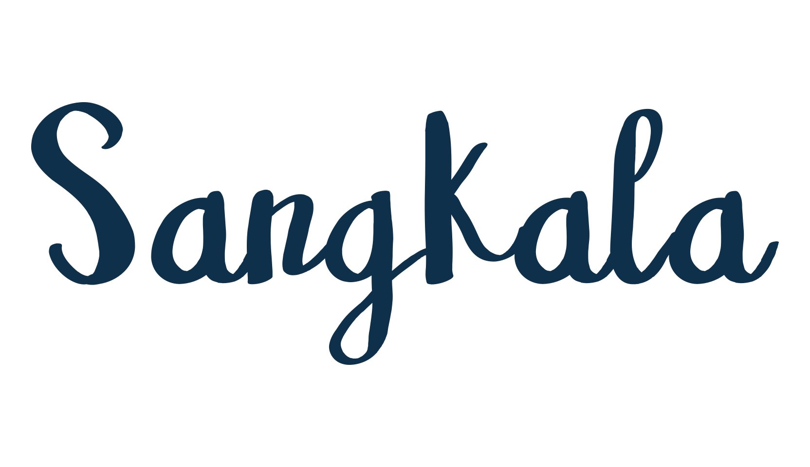 Sangkala, handwriting font preview