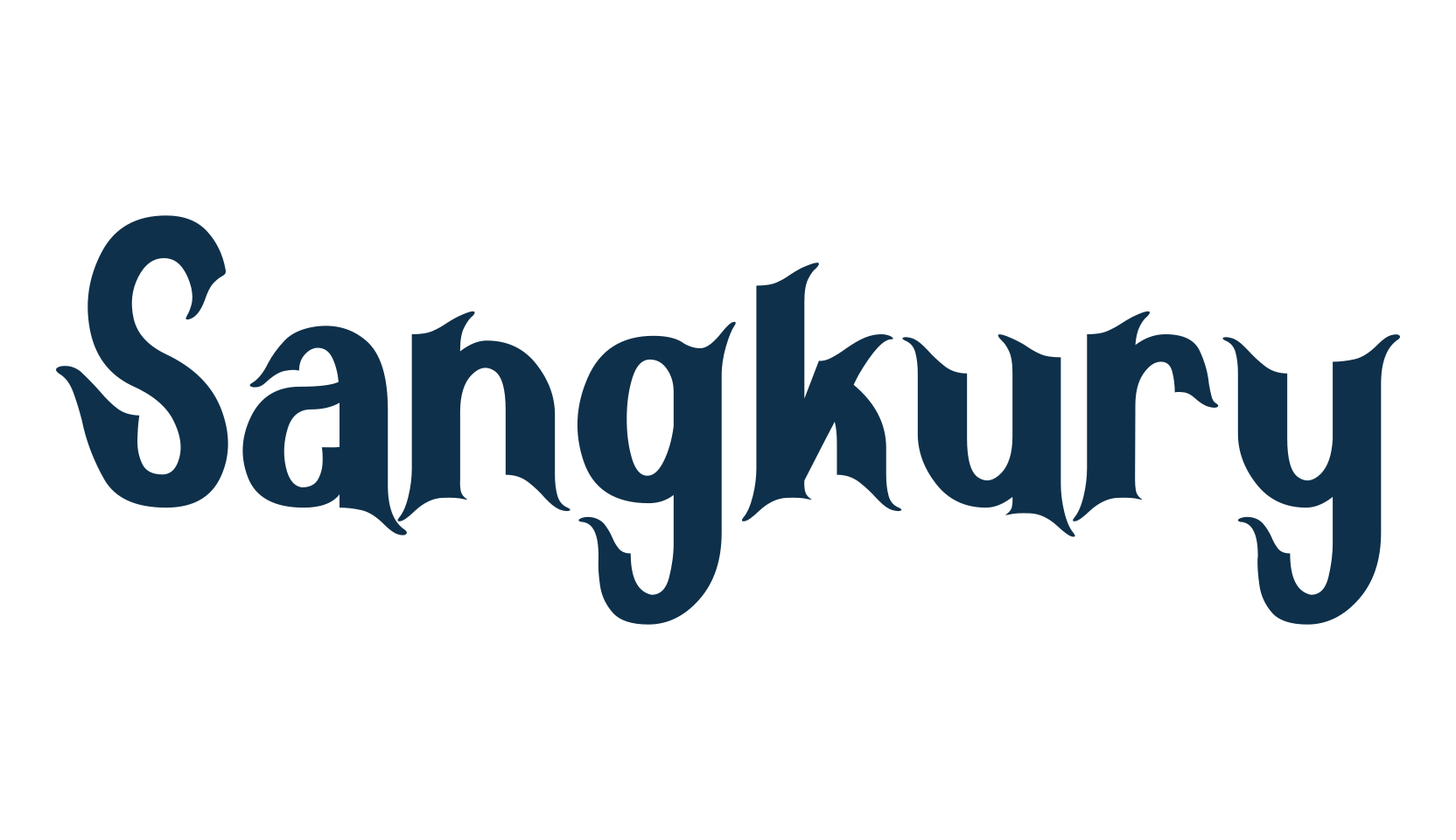 Sangkury, holiday halloween fancy decorative horror font preview