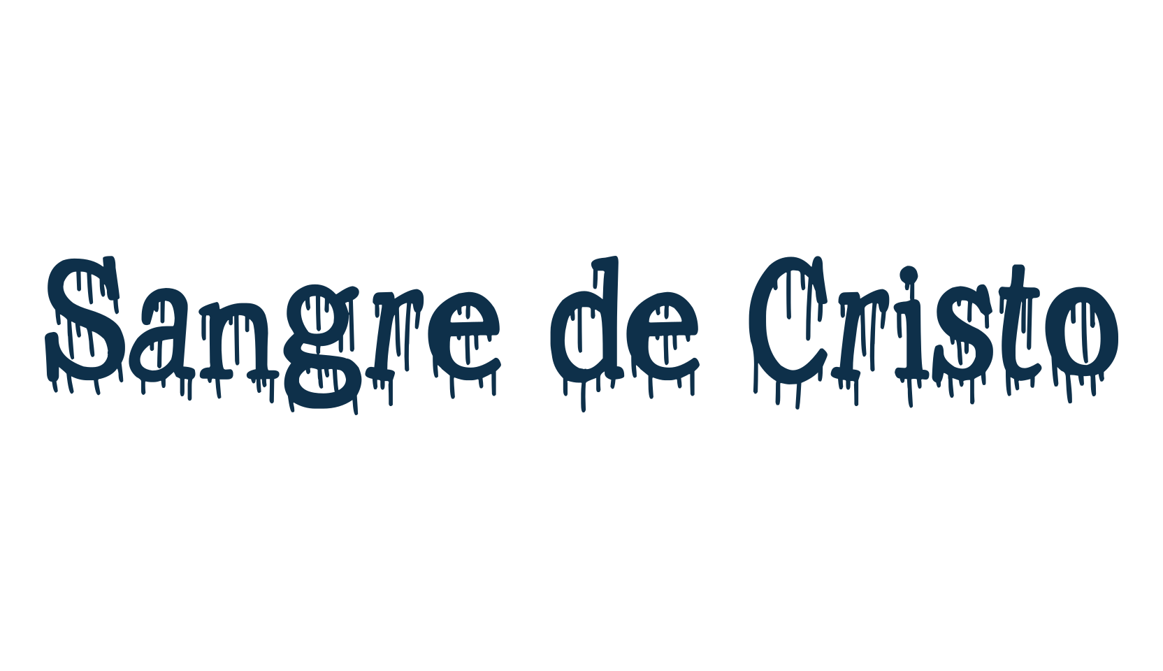 Sangre de Cristo, holiday halloween fancy decorative horror font preview