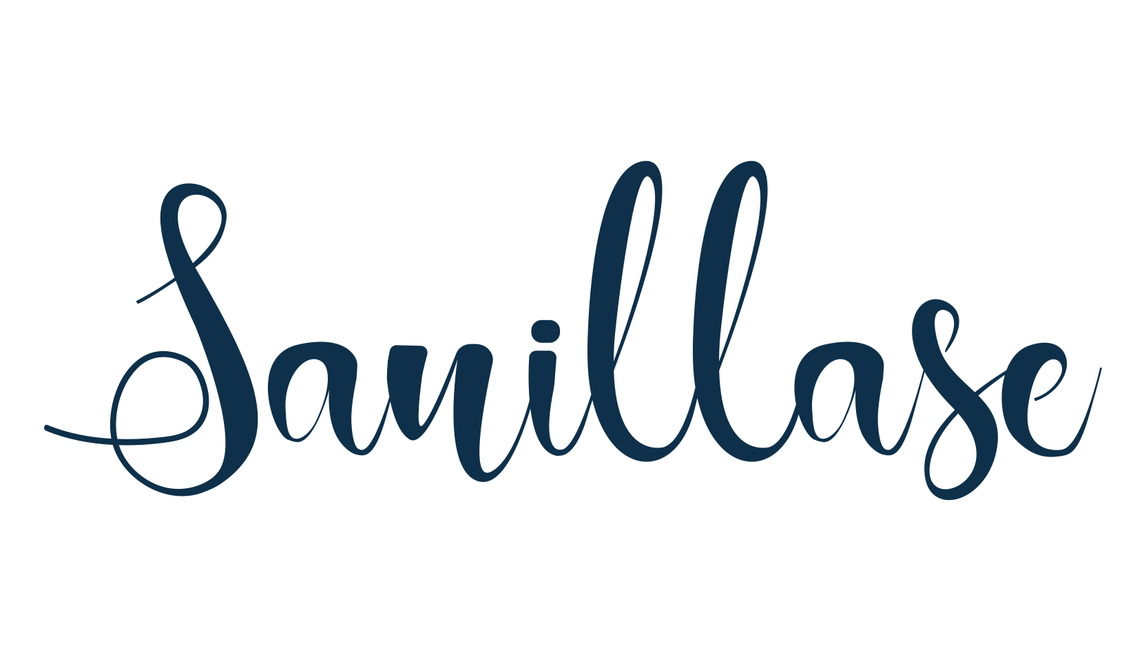 Sanillase, calligraphy font preview