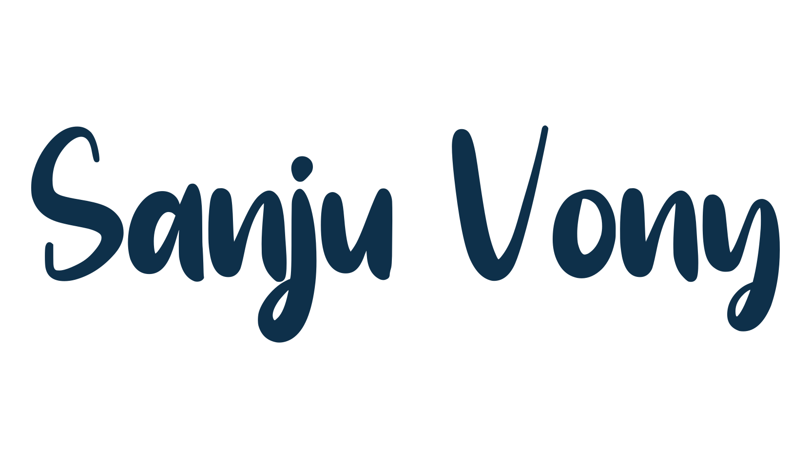 Sanju Vony, display market font preview
