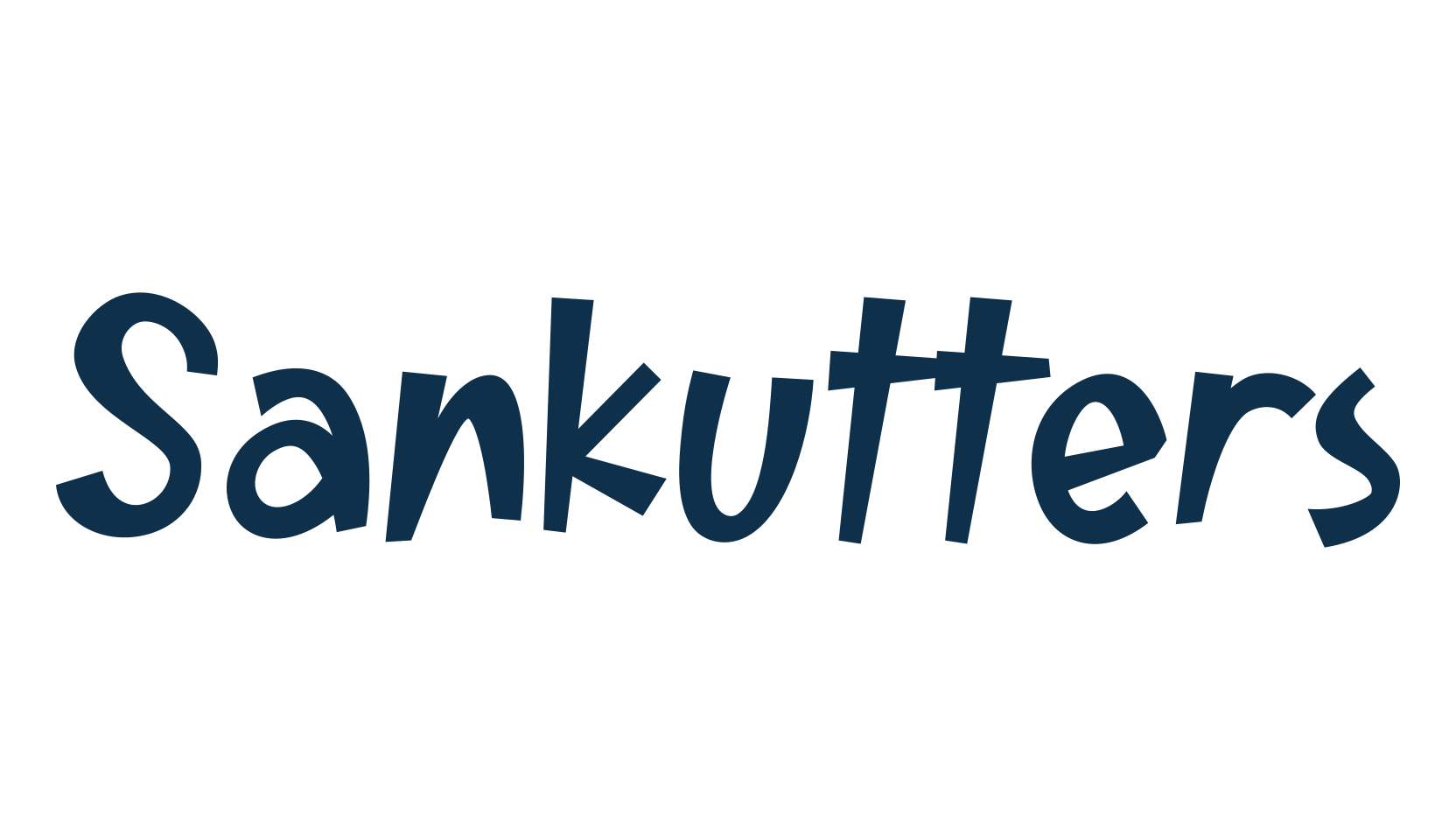 Sankutters, cartoon font preview