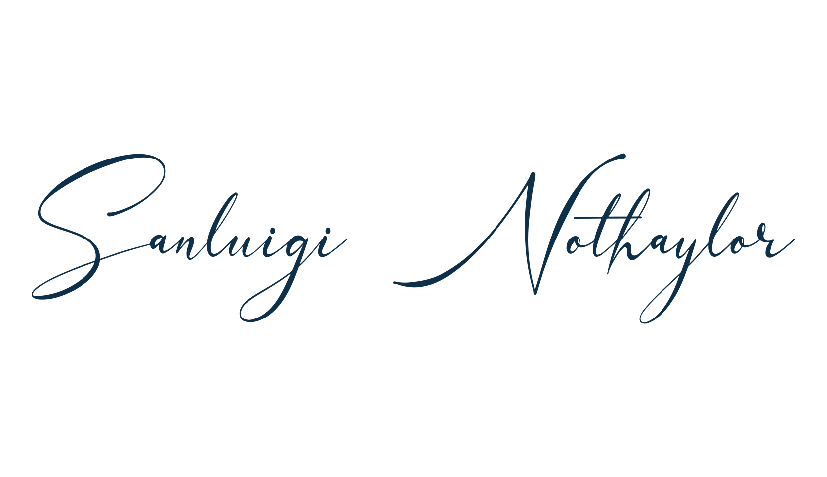 Sanluigi Nothaylor, calligraphy font preview