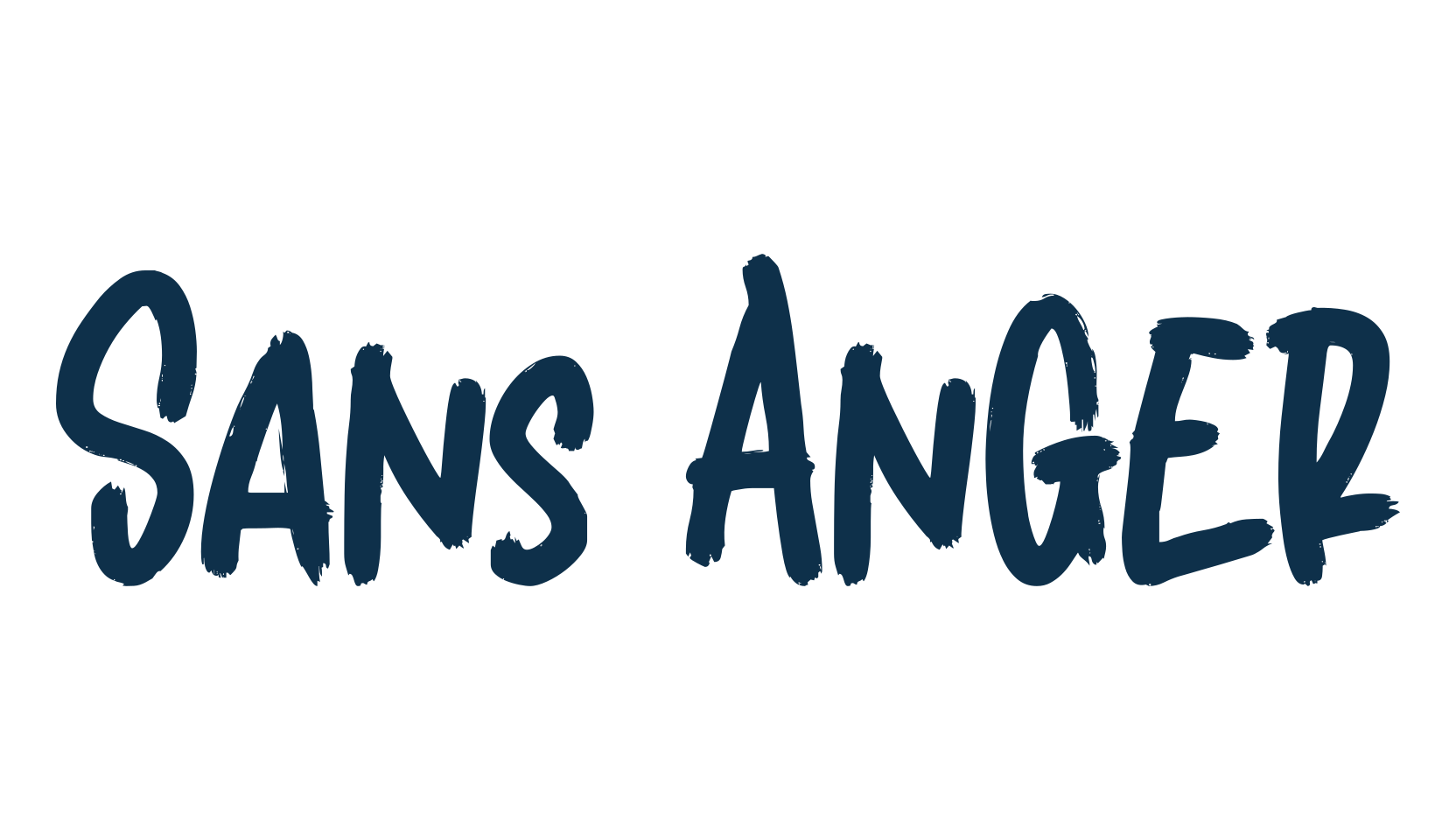 Sans Anger, brush font preview