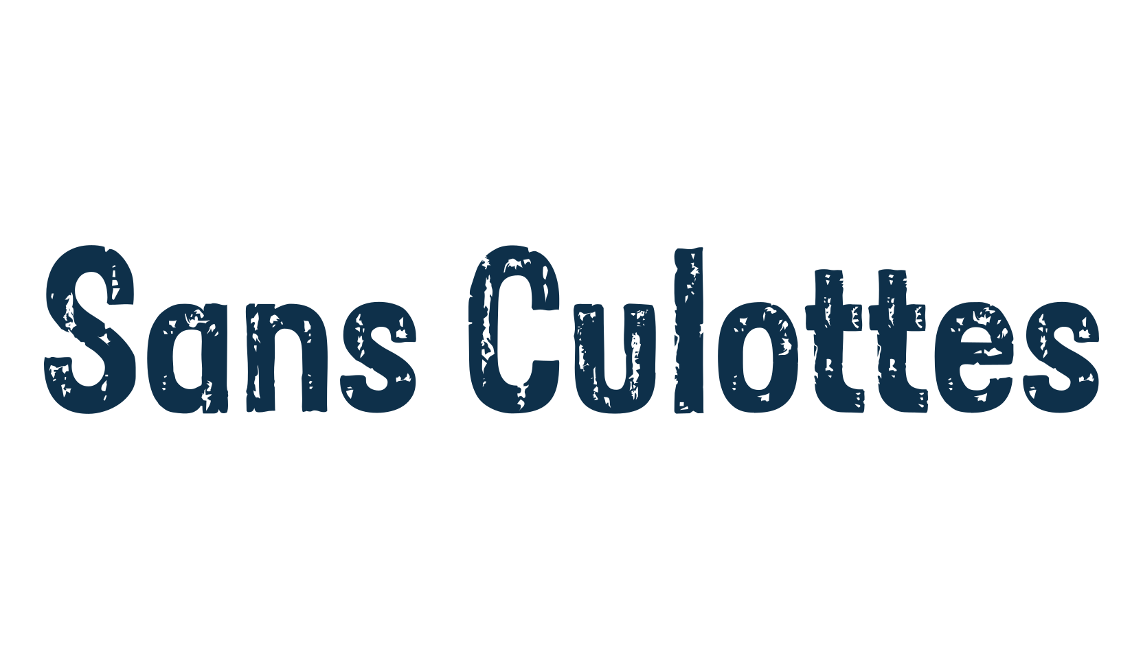 Sans Culottes, eroded font preview
