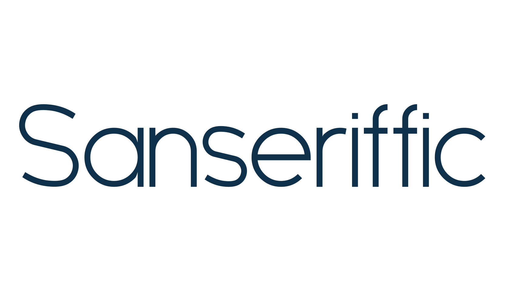 Sanseriffic, sans serif font preview