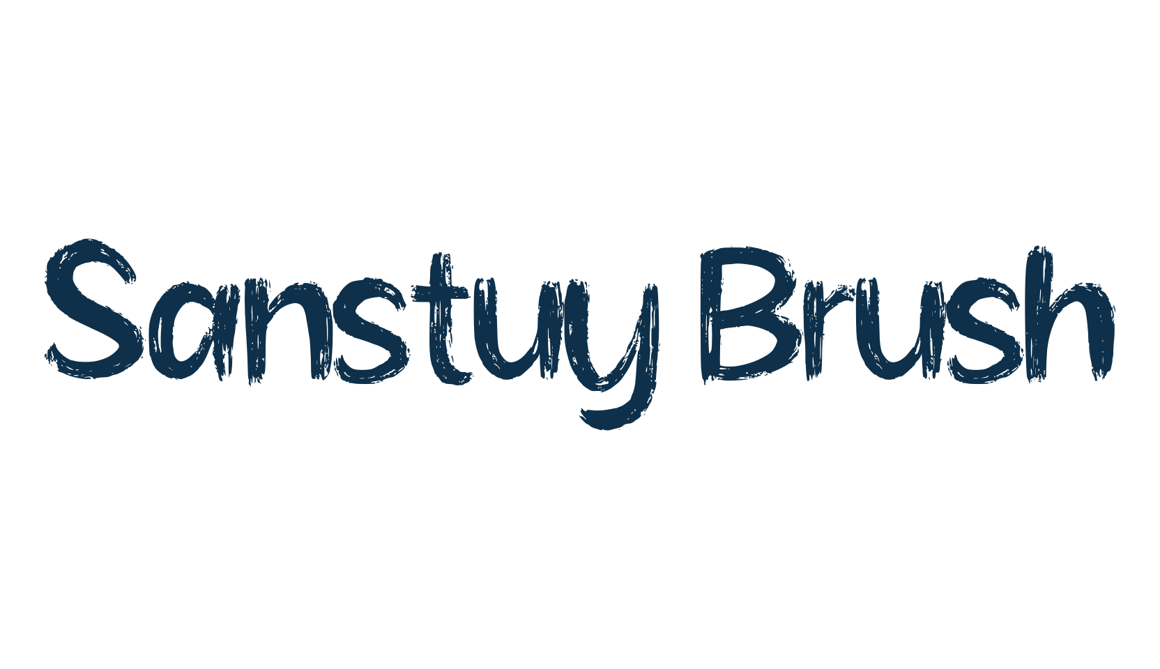 Sanstuy Brush, brush font preview