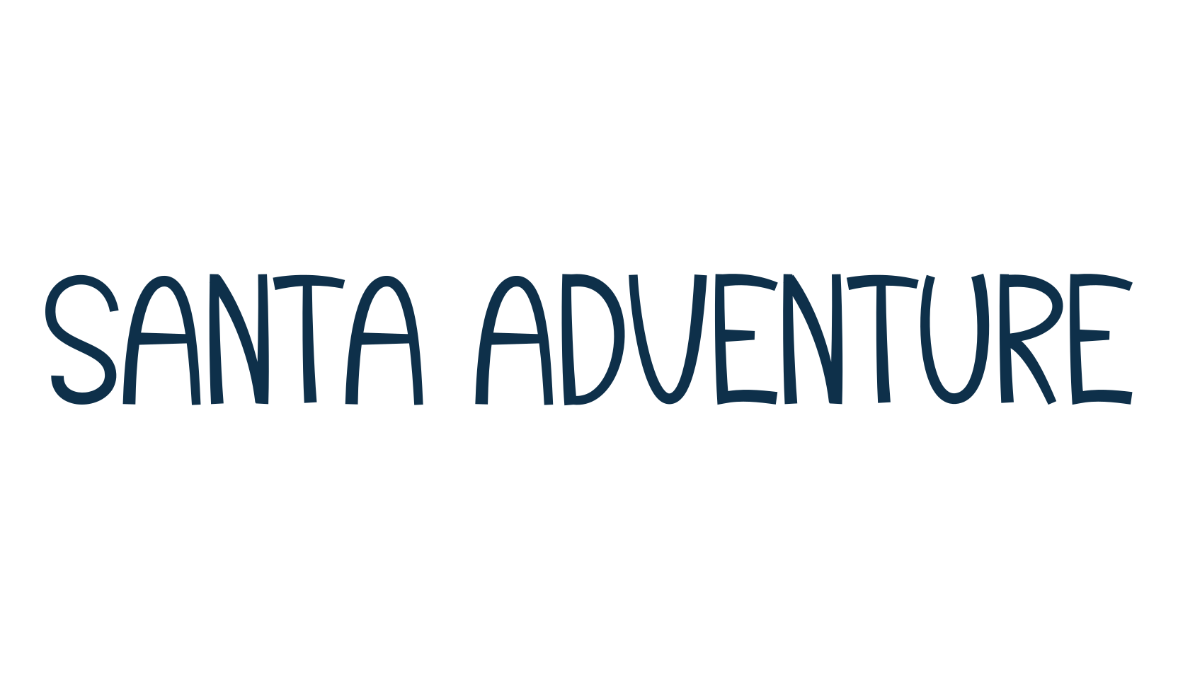Santa Adventure, fancy various decorative script calligraphy font preview