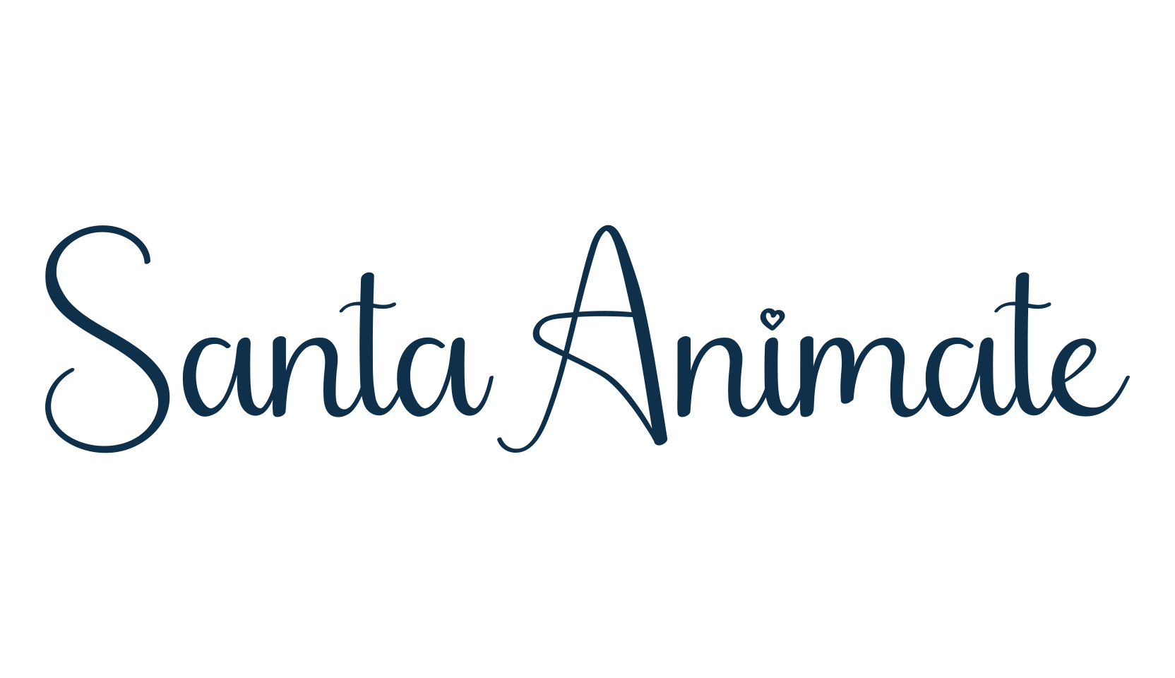 Santa Animate, fancy various decorative script calligraphy font preview