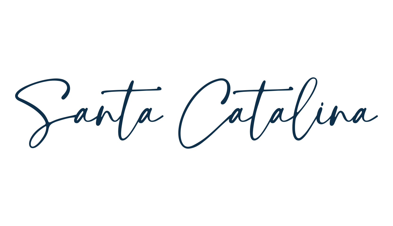 Santa Catalina, handwriting font preview