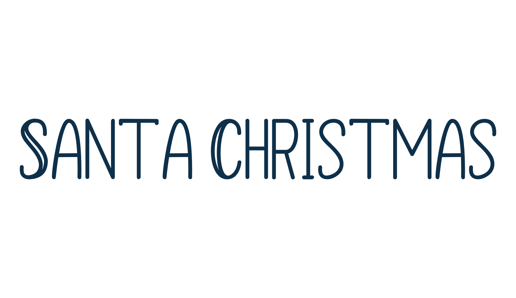 Santa Christmas (santa-christmas), display market font preview