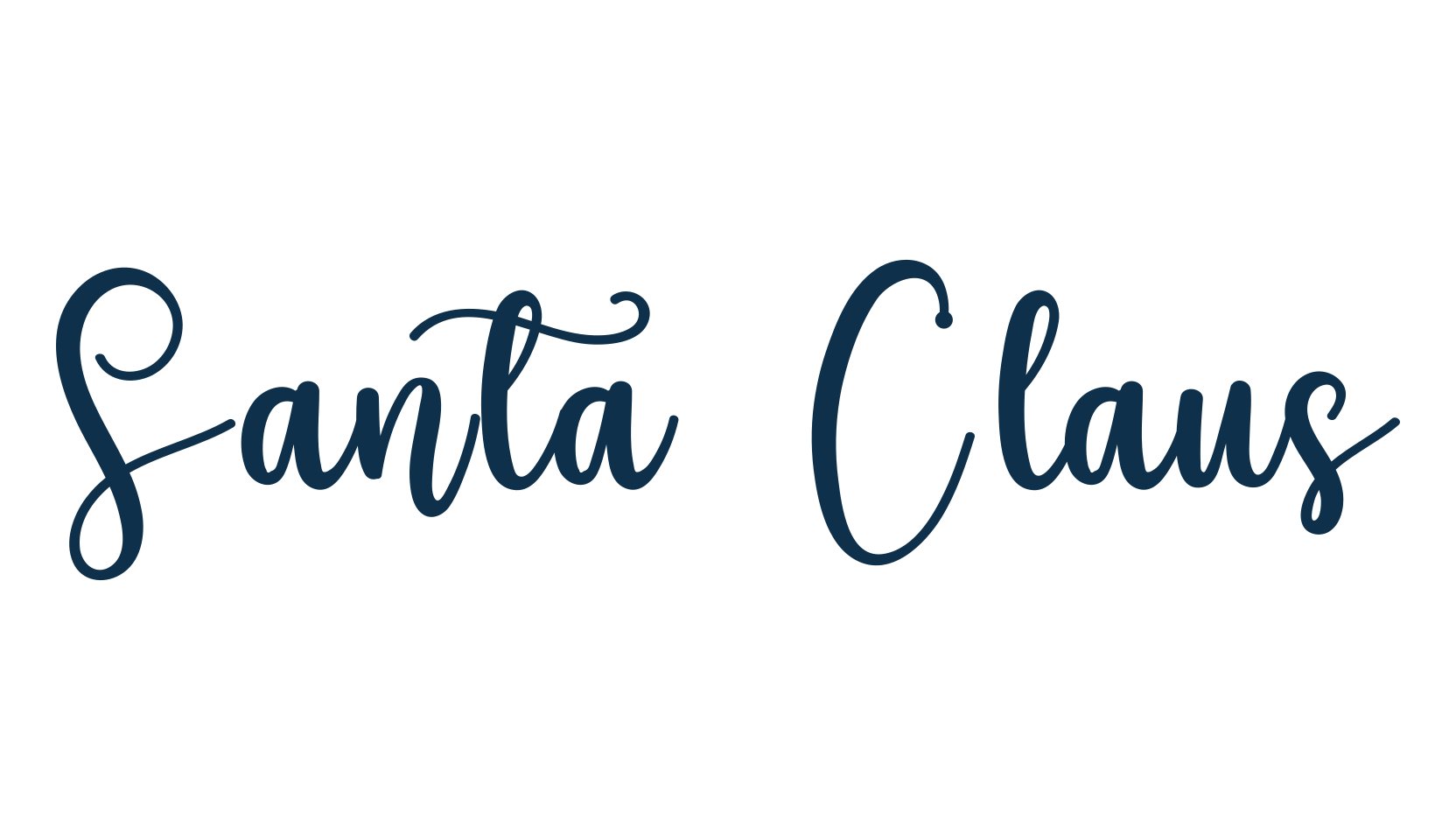Santa Claus (santa-claus-3), script calligraphy fancy decorative font preview