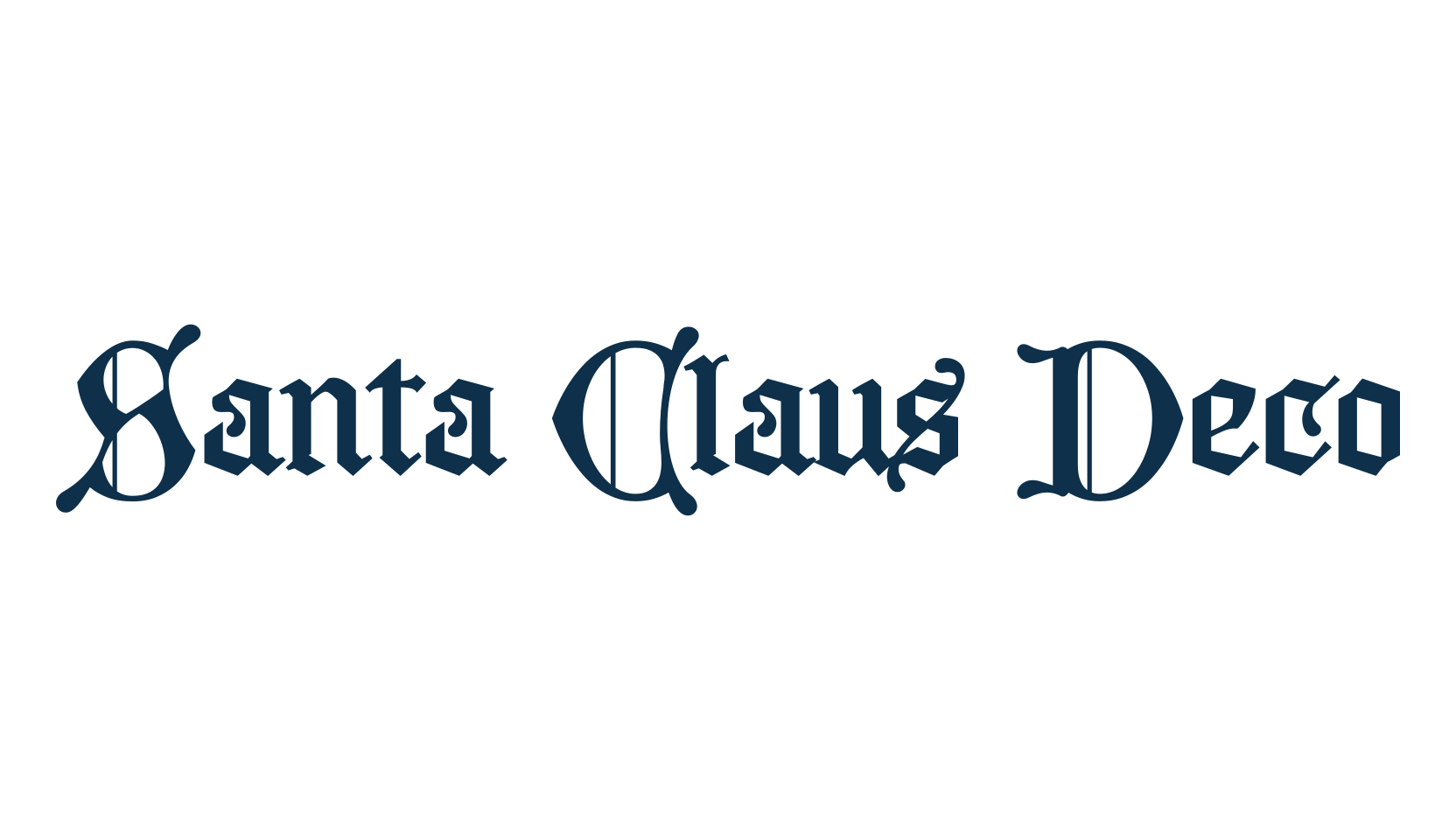 Santa Claus Deco, fancy decorative font preview