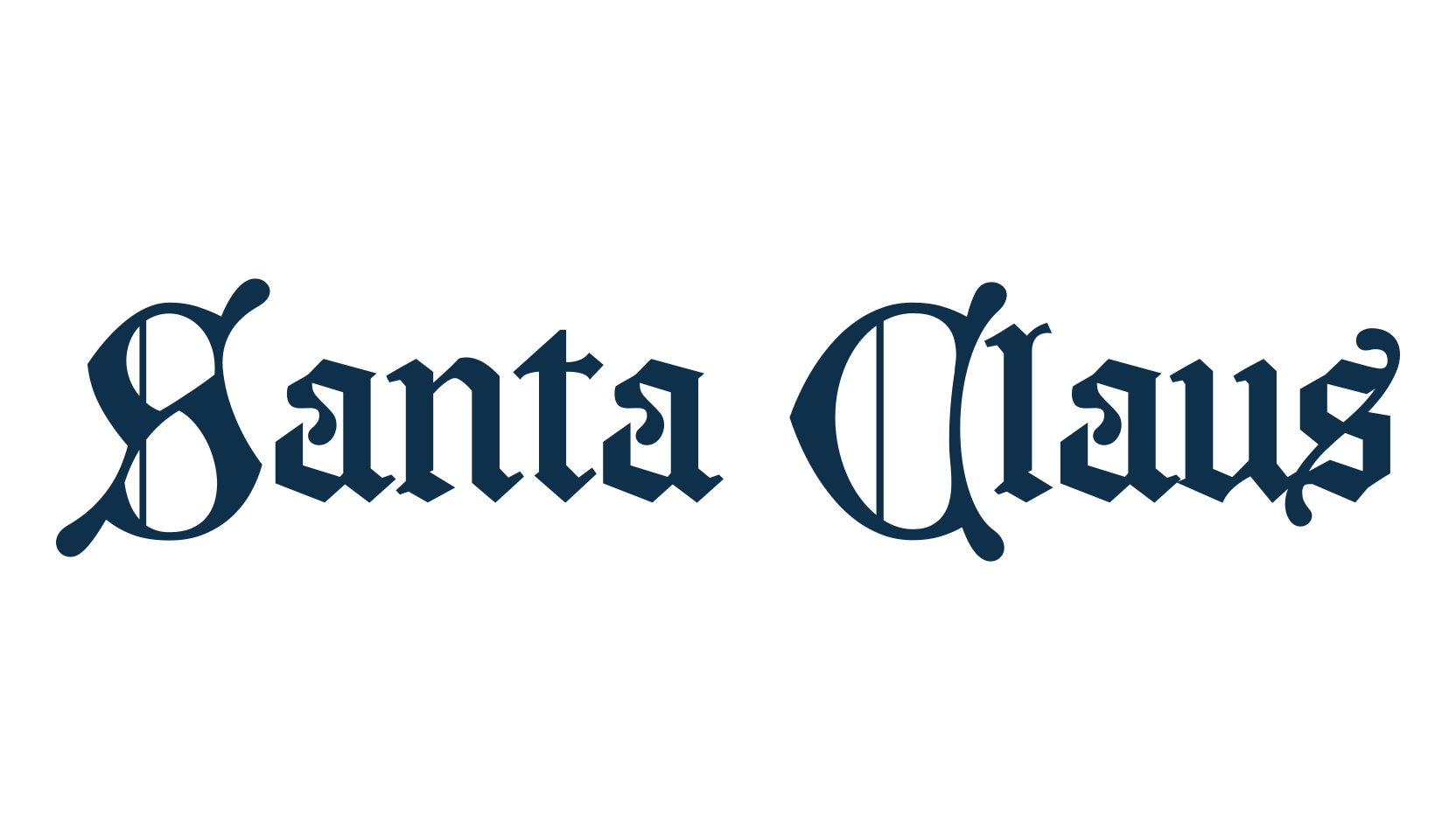 Santa Claus (santa-claus), fancy decorative font preview