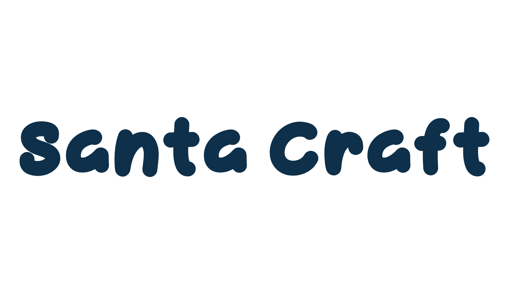 Santa Craft, cartoon font preview