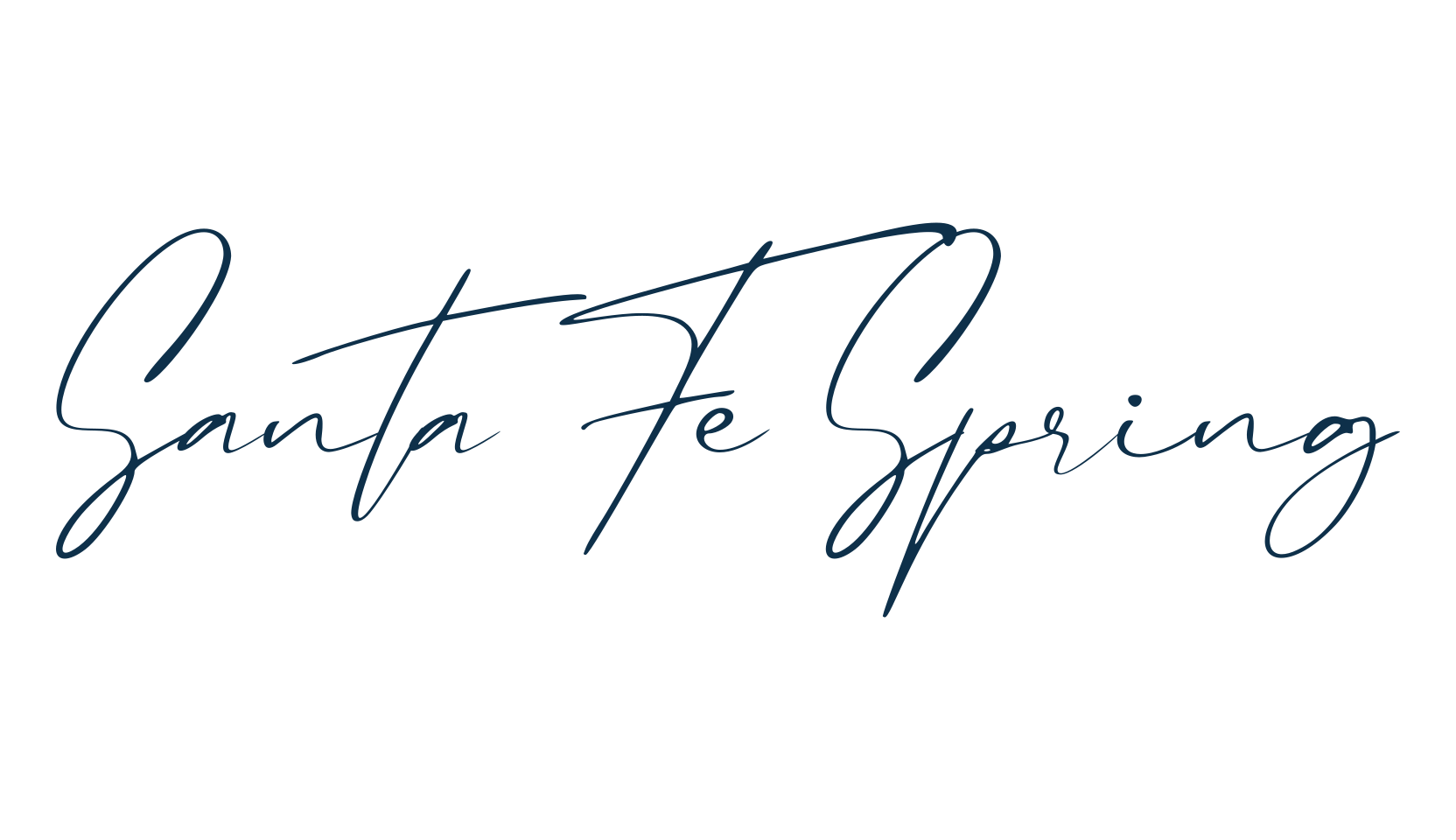 Santa Fe Spring, script handwritten fancy decorative calligraphy font preview