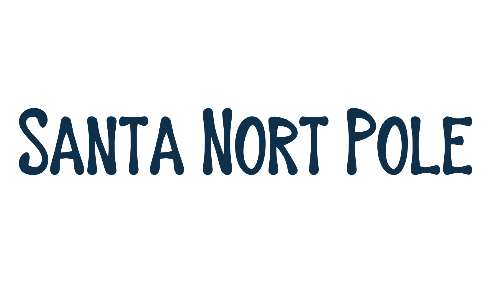 Santa Nort Pole, display market font preview