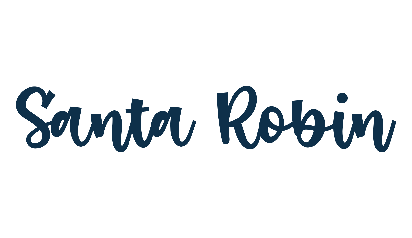 Santa Robin, display market font preview